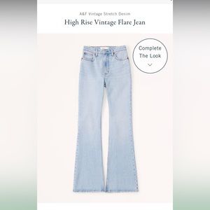 Abercrombie and Fitch 70s Vintage Flare Ultra High Rise Jean